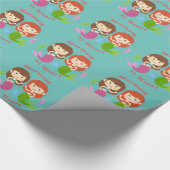 ハートの人魚 ラッピングペーパー (角)