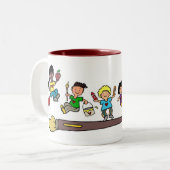 ハートの仕事 ツートーンマグカップ (正面左)