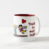 ハートの仕事 ツートーンマグカップ (正面右)