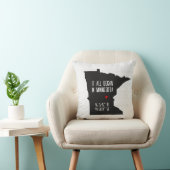 ハートの付いたミネソタ州のGPS座標 クッション (椅子)