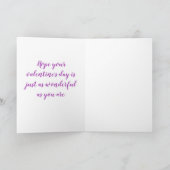 ハートの作品 バレンタイン カード (内部)