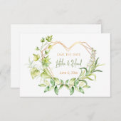 ハートの保存日 セーブザデート (正面/裏面)