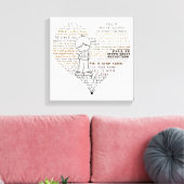 ハートの入力 キャンバスプリント (インサイチュ (リビング))