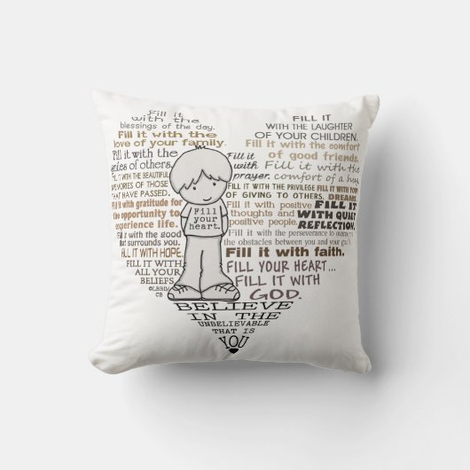 ハートの入力 クッション (正面)