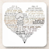 ハートの入力 コースター (正面)