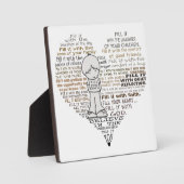 ハートの入力 フォトプラーク (正面)