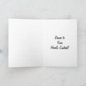 ハートの内容に合わせて踊る誕生日 カード (内部)