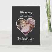 ハートの写真は私のバレンタインになる シーズンカード (正面)