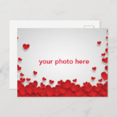 ハートの写真への愛情 ポストカード (正面/裏面)