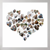 ハートの写真コラージュ 39枚の写真 バレンタインデーの投稿 ポスター (正面)