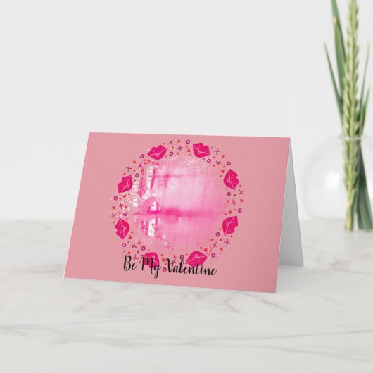 ハートの写真リース カード (正面)