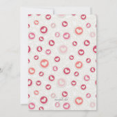 ハートの写真招待状 招待状 (裏面)