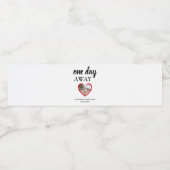 ハートの写真 リハーサル ディナー ペットボトルラベル (シングルラベル)