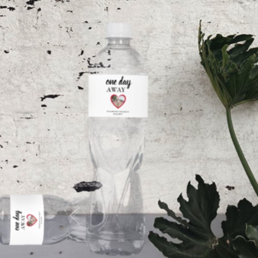 ハートの写真 リハーサル ディナー ペットボトルラベル