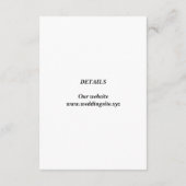 ハートの南京錠と鍵穴の縦の結婚式の写真 エンクロージャーカード (裏面)