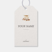 ハートの収穫パーソナライズされた：名刺贈答品Ta ギフトタグ (正面)