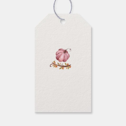 ハートの収穫パーソナライズされた：名刺贈答品Ta ギフトタグ (裏面)