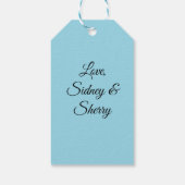 ハートの取得ブライダルシャワー ギフトタグ (裏面)