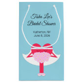 ハートの取得 – ブライダルシャワー スモールペーパーバッグ (裏面)