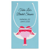 ハートの取得 – ブライダルシャワー スモールペーパーバッグ (裏面)