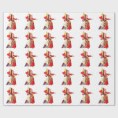 ハートの叫びの女王、"彼女の頭部と! " ラッピングペーパー (フラット)