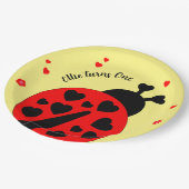 ハートの可愛いサソリ ペーパープレート (アングル)