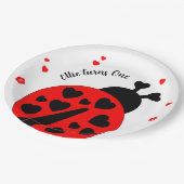 ハートの可愛いサソリ ペーパープレート (アングル)