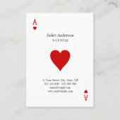 ハートの名刺のエース 名刺 (正面)