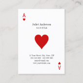 ハートの名刺のエース 名刺 (正面)