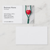 ハートの名刺のテンプレート 名刺 (正面/裏面)