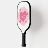ハートの名前 ピックルボールラケット (左)