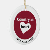 ハートの国 セラミックオーナメント (右)