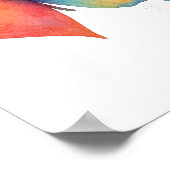 ハートの変化による拡大 ポスター (角)