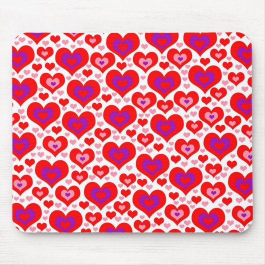 ハートの多く マウスパッド (正面)