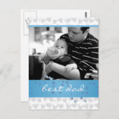 ハートの多最高のいパパ ポストカード (正面/裏面)