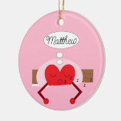 ハートの夢の色(ピンク): セラミックオーナメント (左)