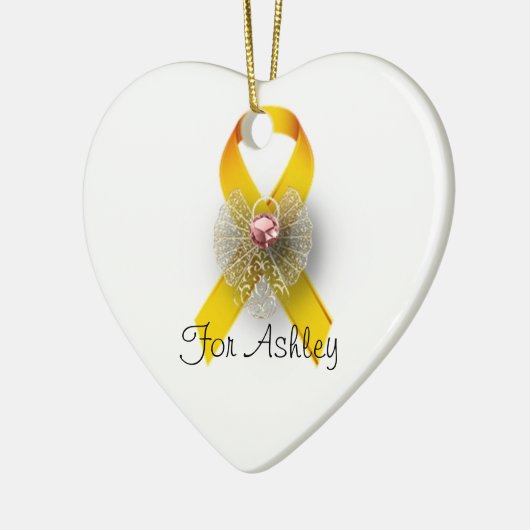 ハートの天使の幼年期の蟹座の認識度のオーナメント セラミックオーナメント (左)