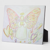 ハートの天使 アート 絵画 プレゼント プレート フォトプラーク (側面)