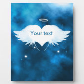 ハートの天使 ディスプレー プレート 8x10 取り付け簡単 フォトプラーク (正面)