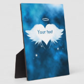 ハートの天使 ディスプレー プレート 8x10 取り付け簡単 フォトプラーク (側面)