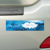 ハートの天使 バンパーステッカー (車上)