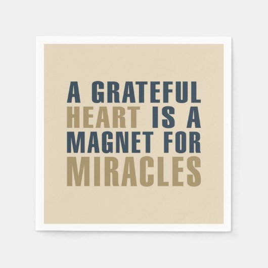 ハートの奇跡のマグネット | ナプキン スタンダードカクテルナプキン (正面)