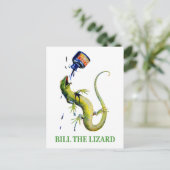 ハートの女王がビル・ザ・リザードを攻撃 ポストカード (スタンド正面)