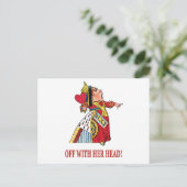 ハートの女王が怒って首をはねろと叫ぶ ポストカード (スタンド正面)