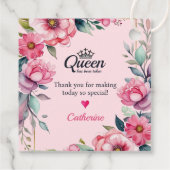 ハートの女王のトランプ　ピンクの結婚前お披露目会 フェイバータグ (裏面)