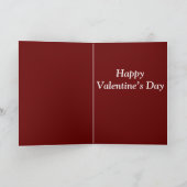 ハートの女王のバレンタインデーカード サンキューカード (内部)