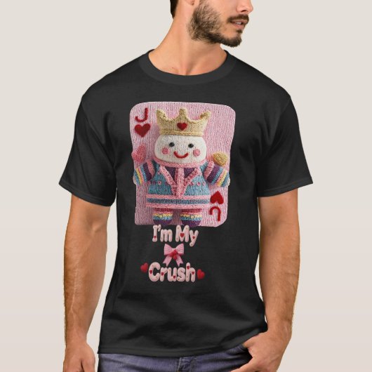 ハートの女王のバレンタイン自分愛のぬいぐるみ Tシャツ (正面)