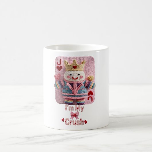 ハートの女王のバレンタイン自分愛ダール人形 コーヒーマグカップ (中央)