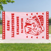 ハートの女王の独身最後のパーティー歓迎 横断幕 (外側)