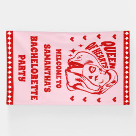 ハートの女王の独身最後のパーティー歓迎 横断幕